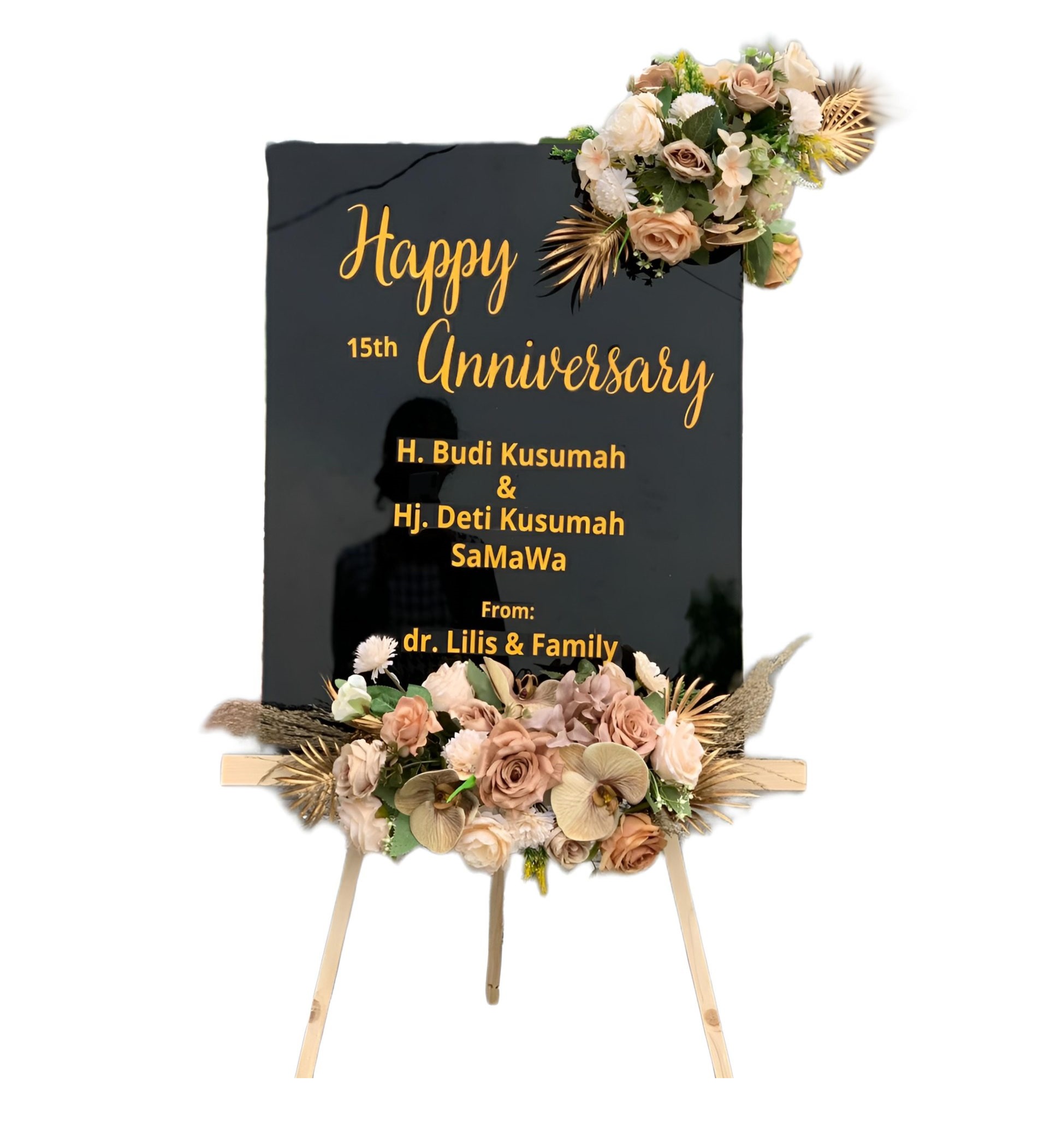 Papan Bunga Akrilik Sugio