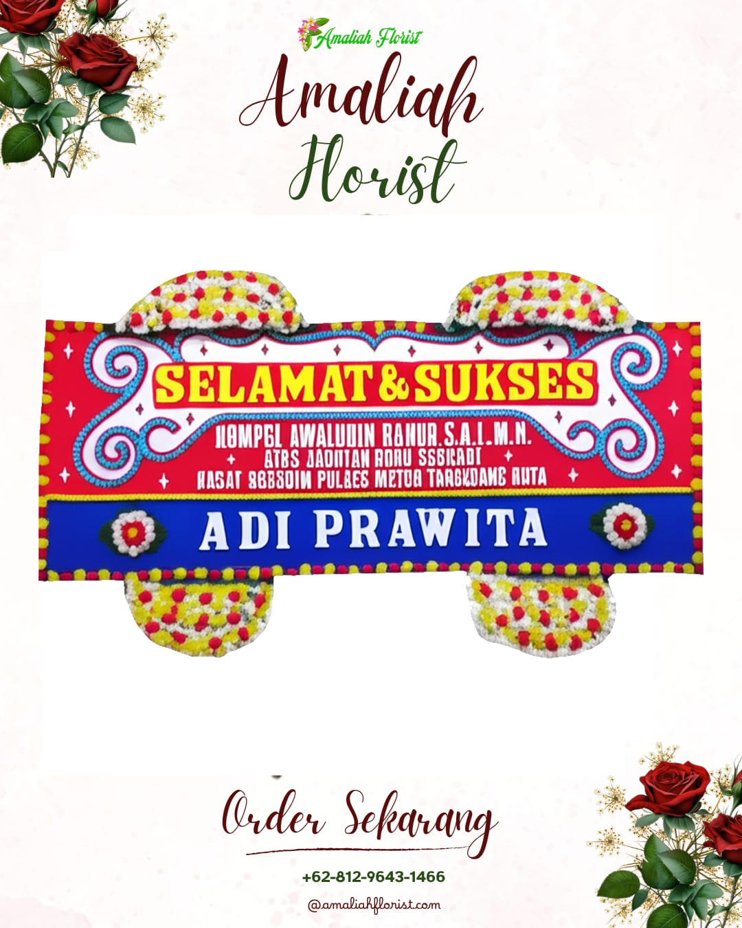 Papan Bunga Ucapan Selamat Sugio